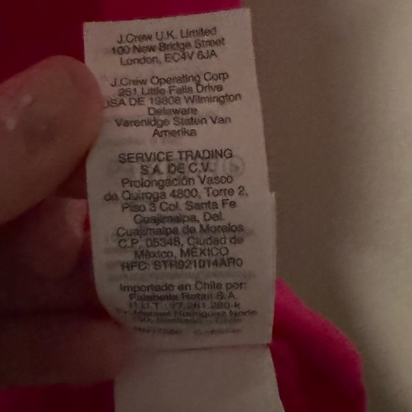 NWT J.Crew Pink and Red Orange Silk Top with Bow Detail - Picture 6 of 9